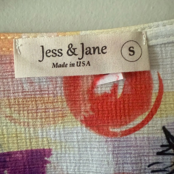 Vintage Y2K Jess & Jane Rome Europe Watercolor Shirt size Small 3/4 Sleeve - Picture 2 of 4